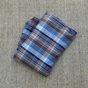 🛏️ IKEA BENZY Plaid Twin Duvet Cover | Twin | Blue Brown